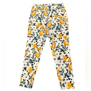 VENUS Yellow Floral and Black Polka Dot Pants